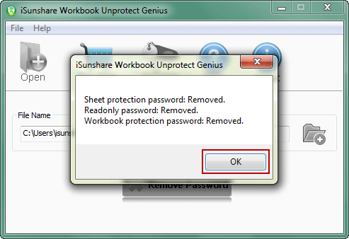 remove protection from workbook